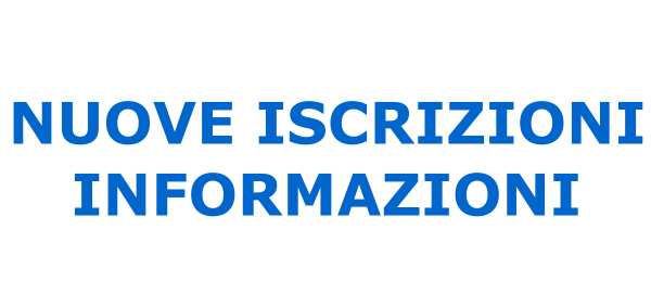 Nuove Iscrizioni informazioni